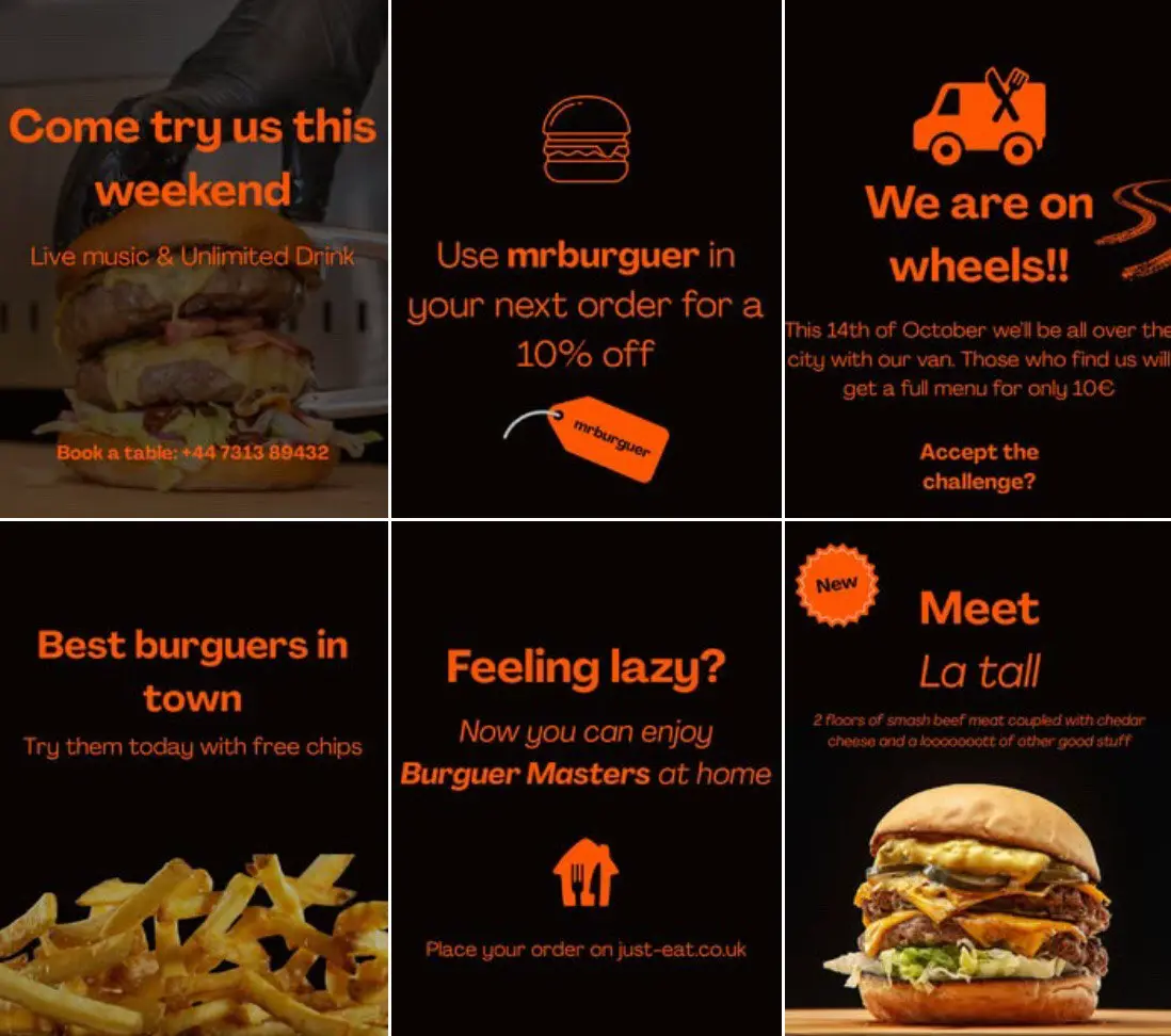 Screenshot of a social media feed after our work