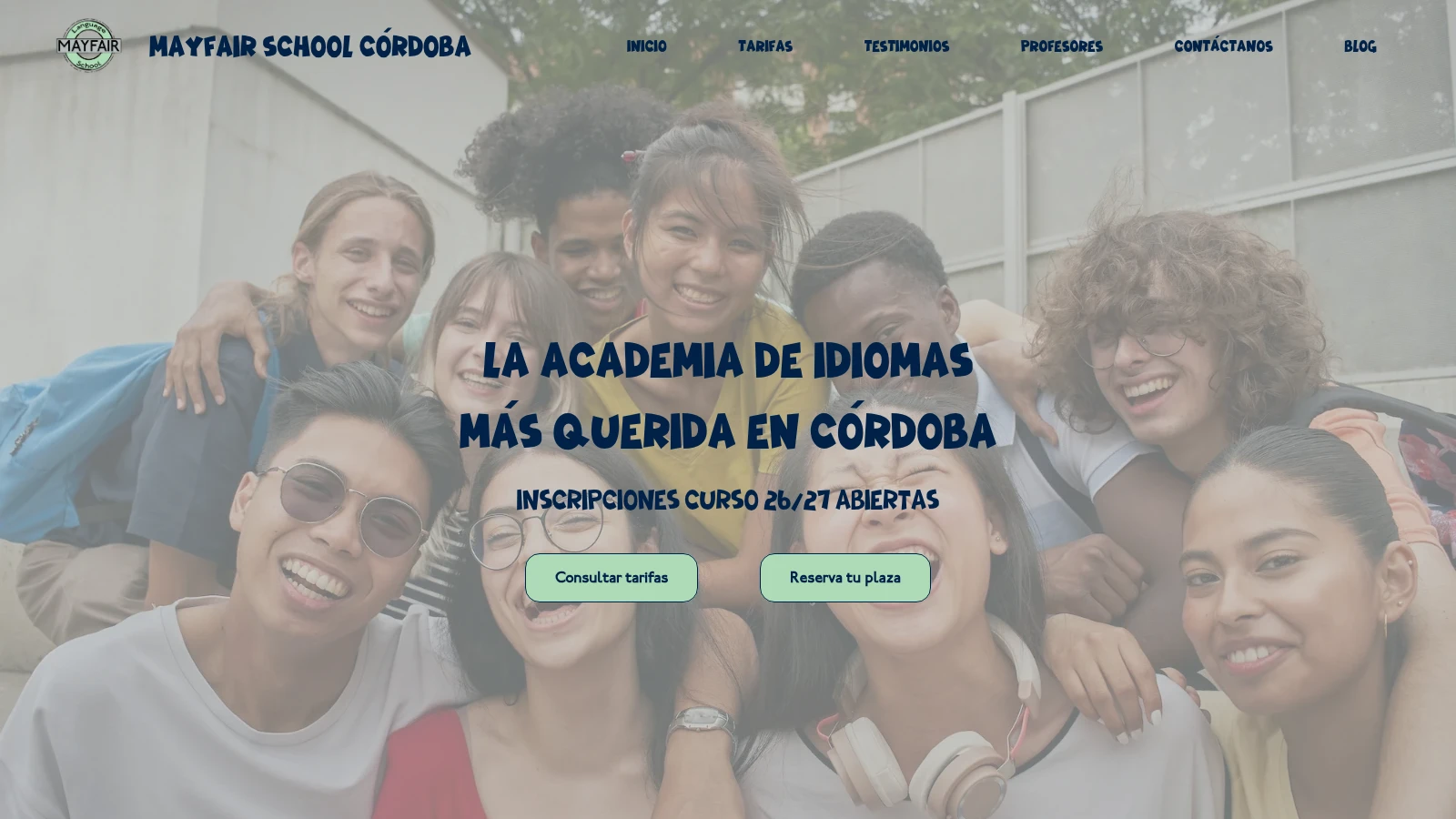 Web de Mayfair School Córdoba